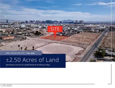 South Lindell Road, Las Vegas, NV 89118 Aerial View