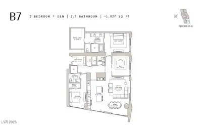 700 West Carson Avenue 2307 Floor Plan