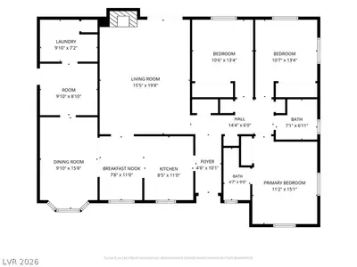 4913 Churchill Avenue, Las Vegas, NV 89107 Floor Plan
