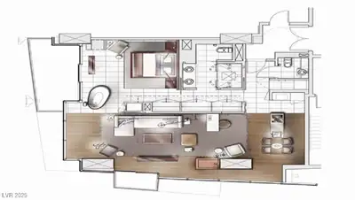 4381 West Flamingo Road 2821 Floor Plan