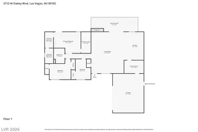 2712 West Oakey Boulevard Floor Plan