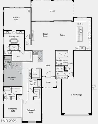 525 Stowell Avenue, Las Vegas, NV 89138 Floor Plan