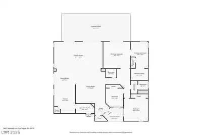 6647 Isolated Avenue, Las Vegas, NV 89110 Floor Plan