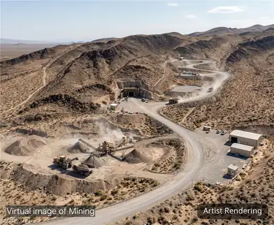 Patented mining claim 55.15 acres, Searchlight, NV 89046 Aerial View