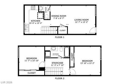 1303 Darlene Way 102B Floor Plan