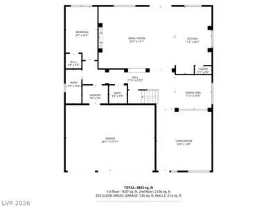 5953 Graystone Ridge Avenue, Las Vegas, NV 89141 Floor Plan