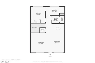 4555 Dean Martin Drive 102 Floor Plan