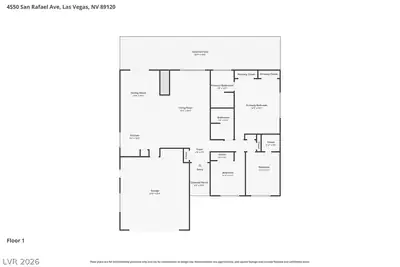 4550 San Rafael Avenue, Las Vegas, NV 89120 Floor Plan