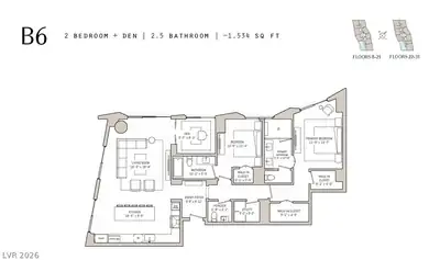 700 West Carson Avenue 1806 Floor Plan