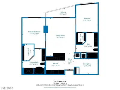 200 West Sahara Avenue 2307 Floor Plan