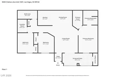 5650 East Sahara Avenue 1037 Floor Plan