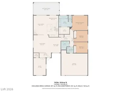1911 Ginger Blossom Avenue, North Las Vegas, NV 89031 Floor Plan
