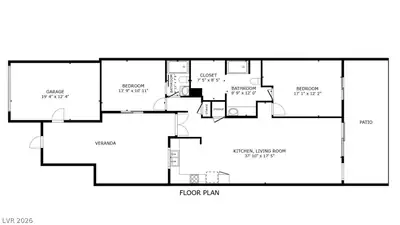 2461 El Paseo Circle, Las Vegas, NV 89121 Floor Plan
