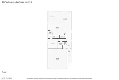 8467 Vulturo Avenue, Las Vegas, NV 89149 Floor Plan