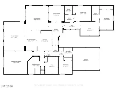 5475 Criollo Drive, Las Vegas, NV 89122 Floor Plan
