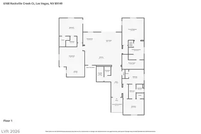 6168 Rockville Creek Court, Las Vegas, NV 89149 Floor Plan