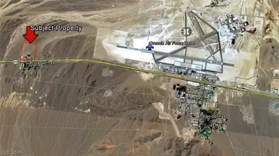 28460 North US Hwy 95 Aerial View