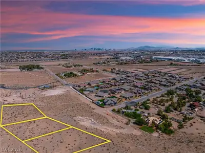 5 Acres Hilltop Strip Views, Las Vegas, NV 89178 Aerial View