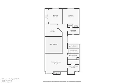 8161 Leger Drive, Las Vegas, NV 89145 Floor Plan