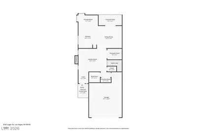 8161 Leger Drive, Las Vegas, NV 89145 Floor Plan