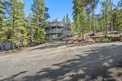 5265 Whispering Deer Drive, Mount Charleston, NV 89124 Front of Structure