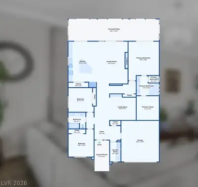 8610 Hallcrest Court, Las Vegas, NV 89139 Floor Plan