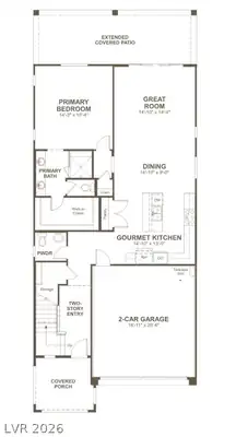 8243 Dwayne Frye Street, Las Vegas, NV 89148 Floor Plan
