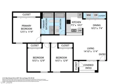 2121 Blue Breeze Drive 106 Floor Plan