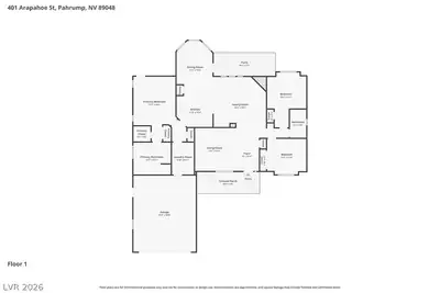 401 Arapahoe Street, Pahrump, NV 89048 Floor Plan