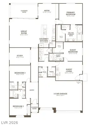 7662 Desert Bleu Court, Las Vegas, NV 89178 Floor Plan