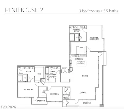 11055 Las Vegas Boulevard 3002 Floor Plan