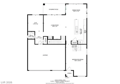 6908 Fox Sparrow Court, North Las Vegas, NV 89084 Floor Plan