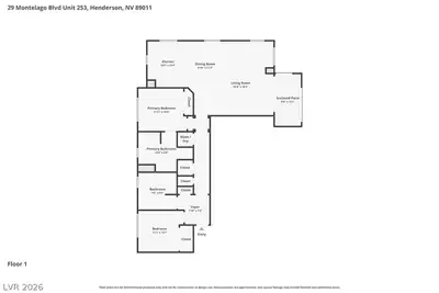 29 Montelago Boulevard 253 Floor Plan