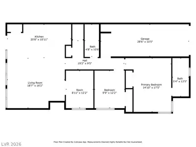 4426 Meadow Glade Avenue, North Las Vegas, NV 89084 Floor Plan