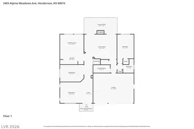 2403 Alpine Meadows Avenue, Henderson, NV 89074 Floor Plan