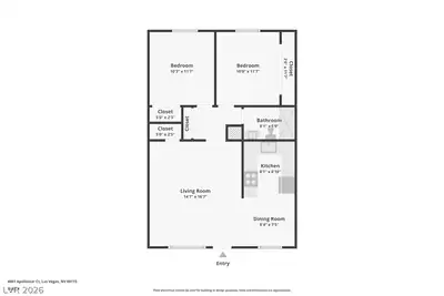 4961 Apollostar Court, Las Vegas, NV 89115 Floor Plan