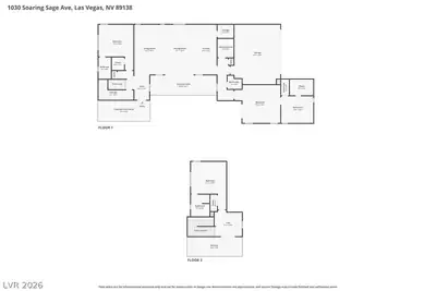 1030 Soaring Sage Avenue, Las Vegas, NV 89138 Floor Plan