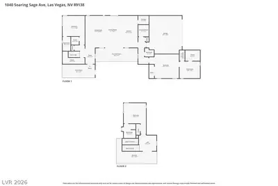 1040 Soaring Sage Avenue, Las Vegas, NV 89138 Floor Plan