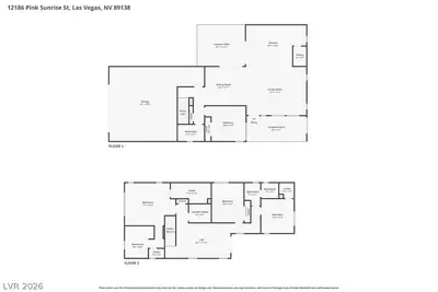 12186 Pink Sunrise Street, Las Vegas, NV 89138 Floor Plan