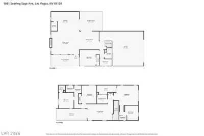 1081 Soaring Sage Avenue, Las Vegas, NV 89138 Floor Plan