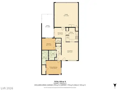 2136 Pebble Creek Lane, Laughlin, NV 89029 Floor Plan