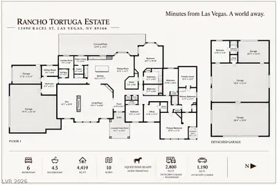 13490 Racel Street, Las Vegas, NV 89166 Floor Plan