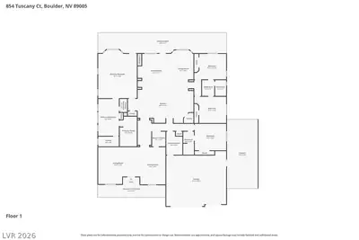 854 Tuscany Court, Boulder City, NV 89005 Floor Plan
