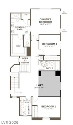 5195 Dustin Keller Avenue, Las Vegas, NV 89139 Floor Plan