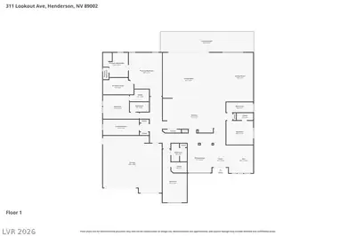 311 Lookout Avenue, Henderson, NV 89002 Floor Plan