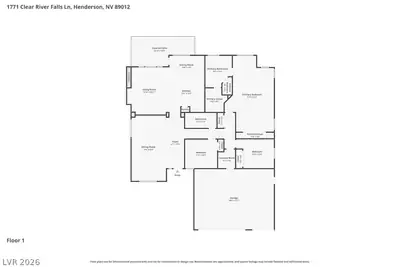 1771 Clear River Falls Lane, Henderson, NV 89012 Floor Plan