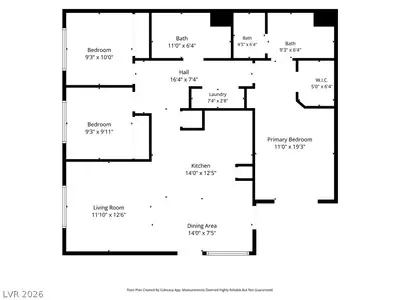 3400 Cabana Drive 1031 Floor Plan