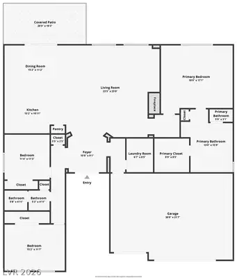 7521 Java Sparrow Street, North Las Vegas, NV 89084 Floor Plan