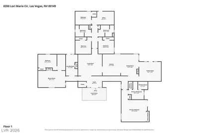 8350 Lori Marie Circle, Las Vegas, NV 89149 Floor Plan