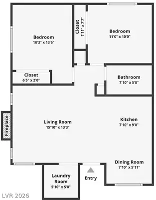 4622 Tracylynn Lane, Las Vegas, NV 89121 Floor Plan
